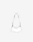 Balenciaga WOMEN'S LE CAGOLE XS SHOULDER BAG IN WHITE