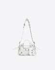 Balenciaga WOMEN'S NEO CAGOLE XS HANDBAG IN WHITE