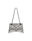 Balenciaga WOMEN'S CRUSH SMALL CHAIN BAG METALLIZED QUILTED
