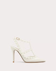 Valentino Garavani Women's ROCKSTUD ANKLE STRAP PUMP WITH TONAL STUDS 100 MM