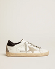 Golden Goose Women's Super-Star sneakers with black heel tab and metal stud lettering