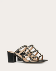 Valentino Garavani Women's ROCKSTUD CALFSKIN LEATHER SLIDE SANDAL 60 MM