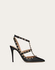 Valentino Garavani Women’s Rockstud Grainy Calfskin Ankle Strap