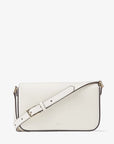 Jimmy Choo Women's Varenne Xbody E/W Latte Leather Cross Body Bag with JC Emblem
