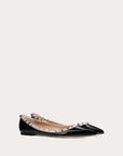Valentino Garavani Women’s PATENT ROCKSTUD BALLET FLAT