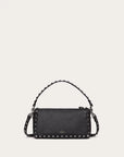 Valentino Garavani Women's SMALL ROCKSTUD GRAINY CALFSKIN CROSSBODY BAG