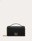 Valentino Garavani Women's VLOGO SIGNATURE GRAINY CALFSKIN WALLET WITH CHAIN