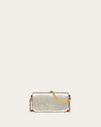 Valentino Garavani Women's SMALL LOCÒ METALLIC CALFSKIN SHOULDER BAG