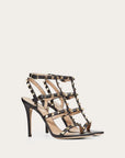 Valentino Garavani Women's ROCKSTUD CALFSKIN ANKLE STRAP SANDAL 100 MM